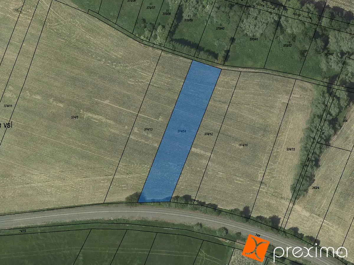 Prodej pozemku 6177 m², Jesenec · okres Prostějov