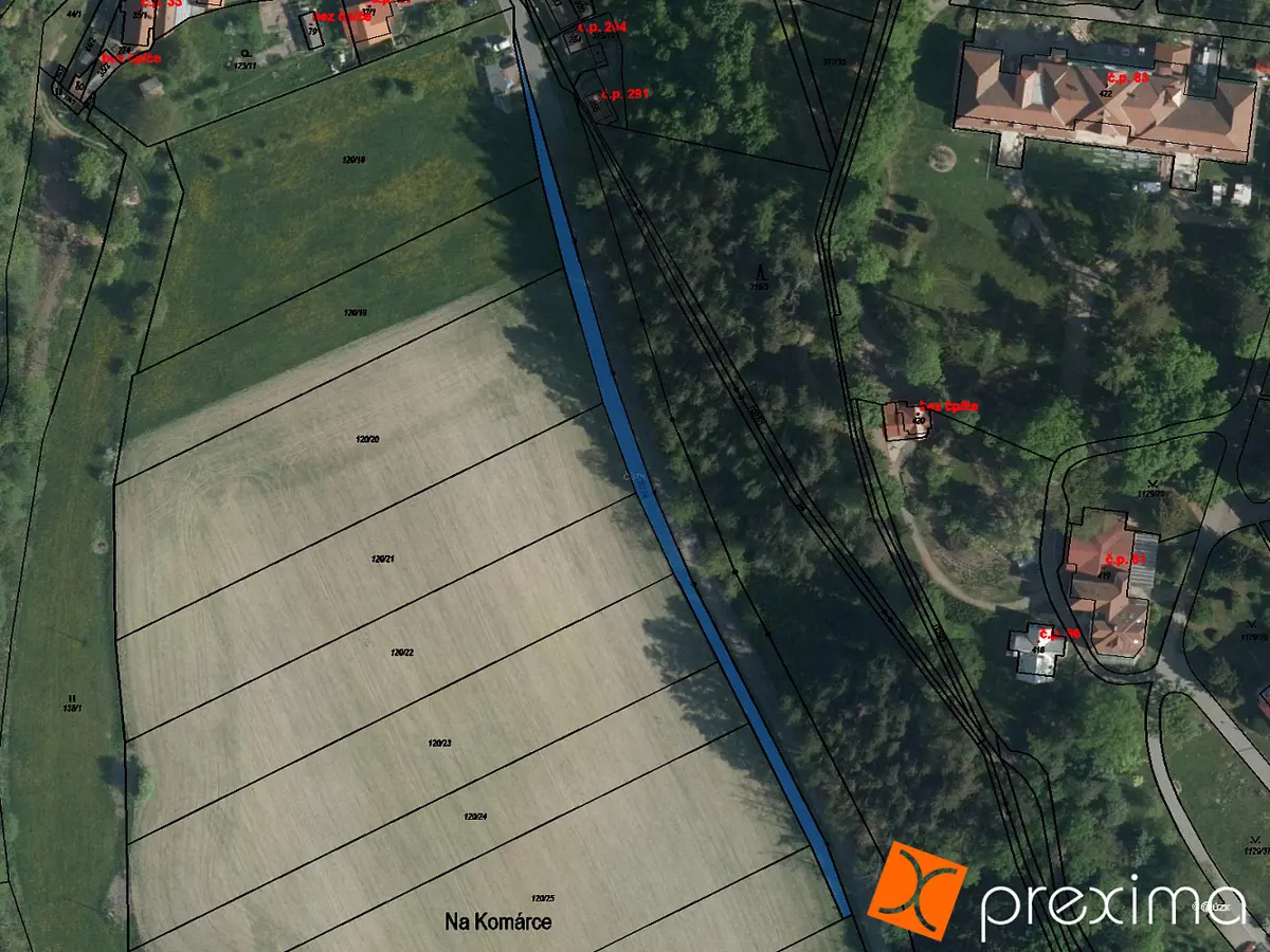 Prodej pozemku 10 m², Luže · okres Chrudim