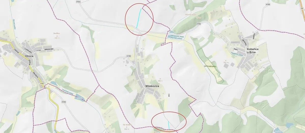 Prodej pozemku 7166 m², Milešovice