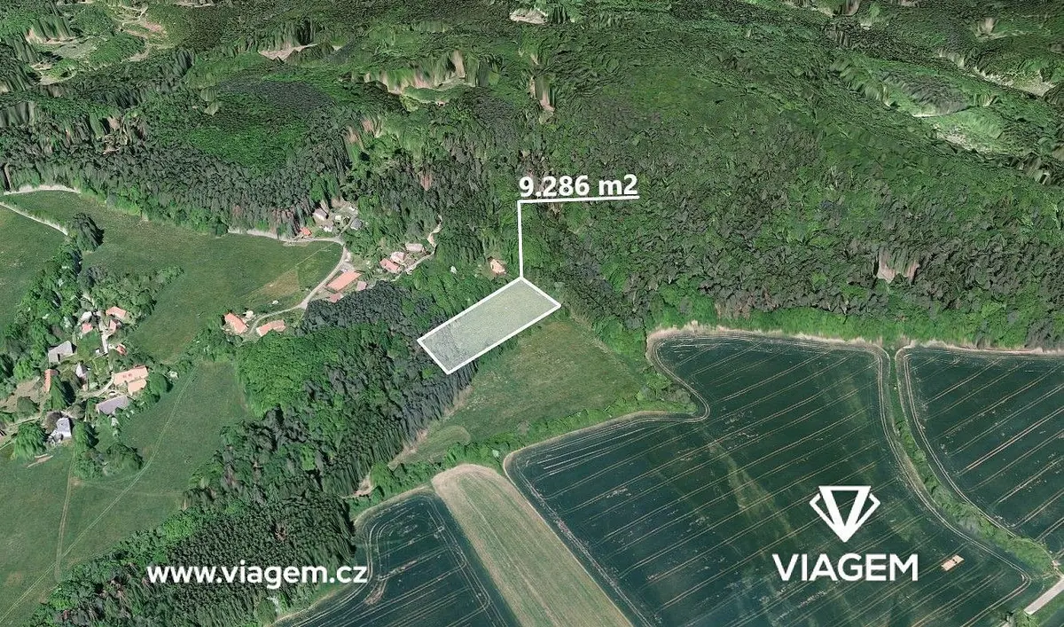 Prodej pozemku 9286 m², Vlkančice