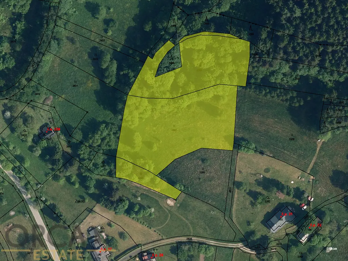 Prodej pozemku 212 m², Koberovy · okres Jablonec nad Nisou
