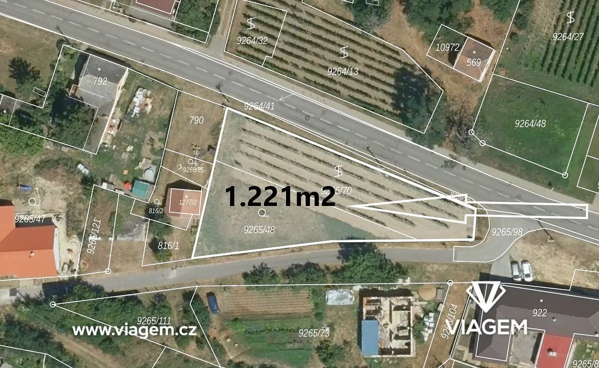 Prodej pozemku 1221 m², Dyjákovice