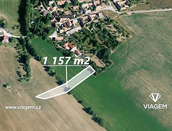 Prodej pozemku 1157 m², Vacenovice · Jaroměřice nad Rokytnou