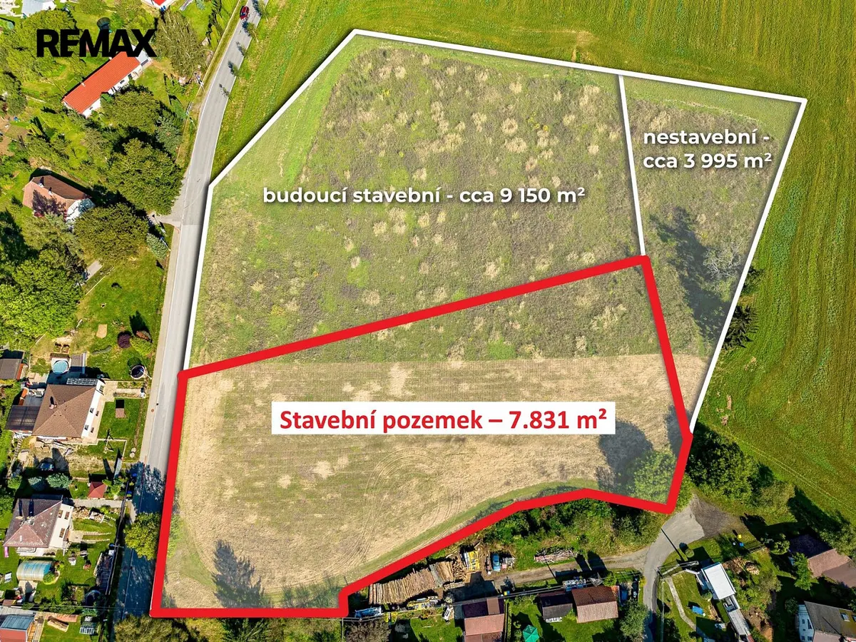 Prodej pozemku 831 m², Humpolec · okres Pelhřimov