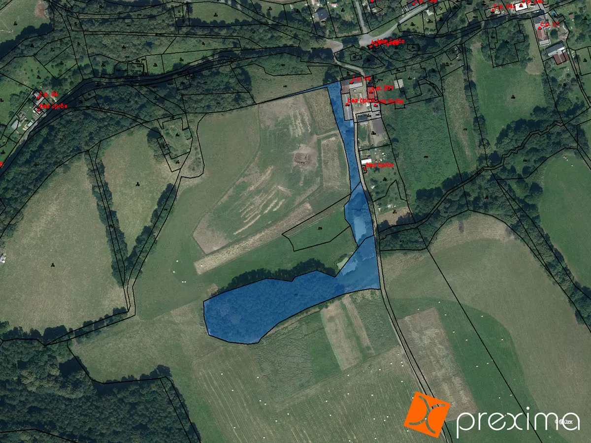 Prodej pozemku 4025 m², Vlčice · okres Jeseník