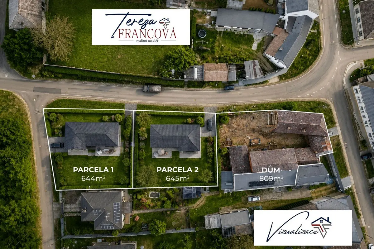 Prodej pozemku 645 m², Biskupice na Hané · Biskupice
