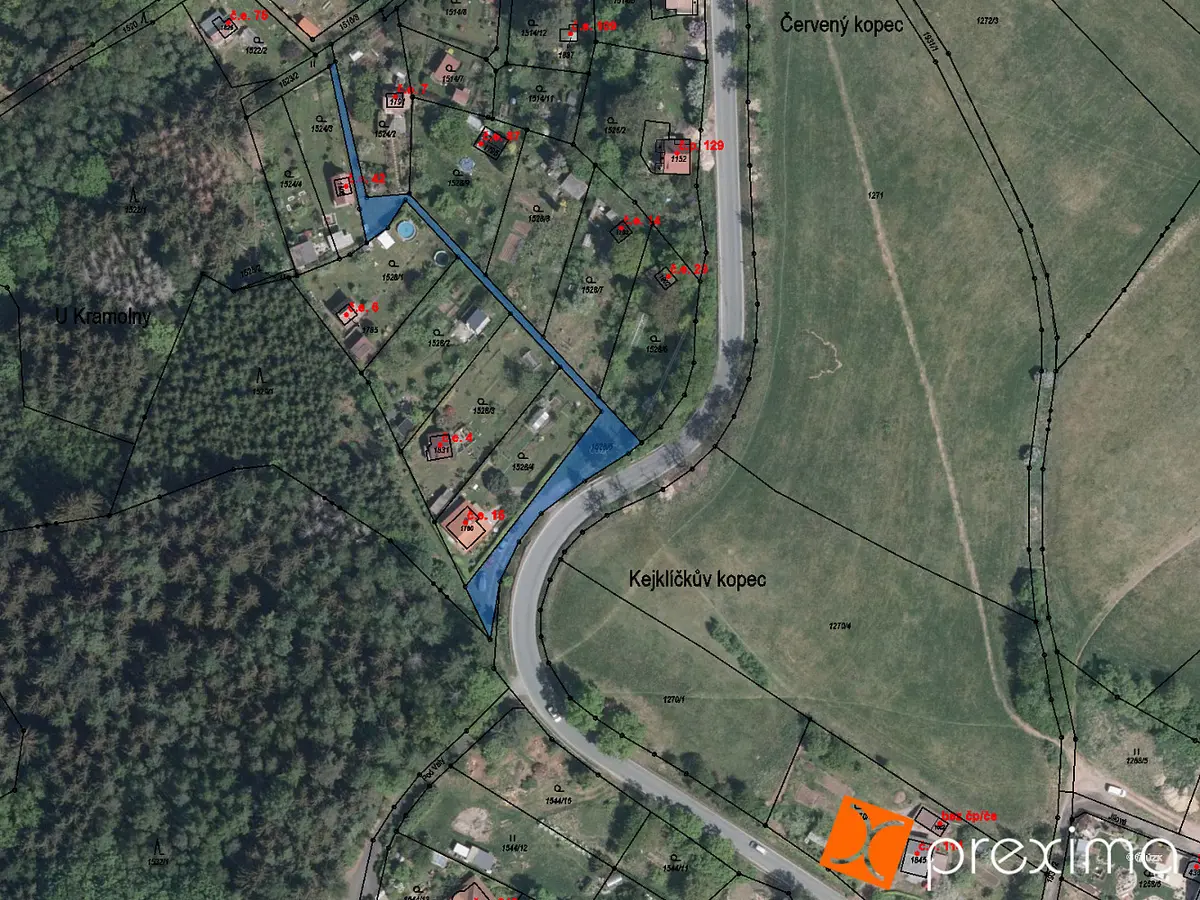 Prodej pozemku 17 m², Kramolna · okres Náchod