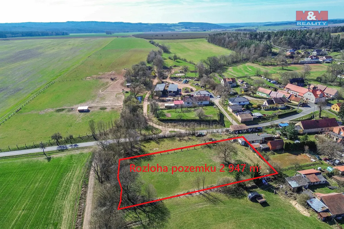 Prodej pozemku 948 m², Pastuchovice · okres Plzeň-sever