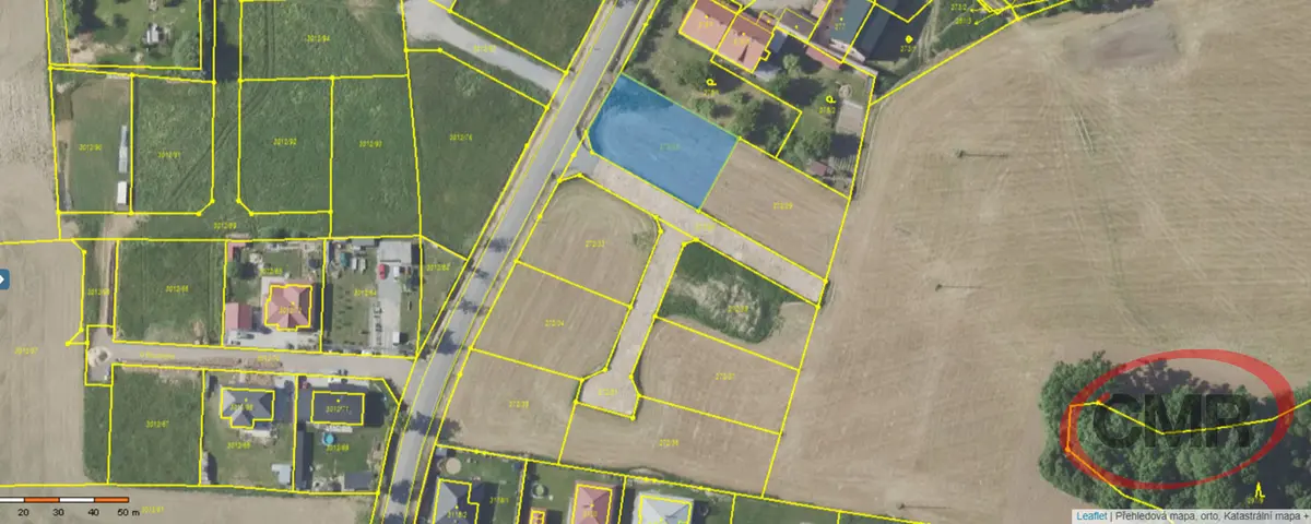 Prodej pozemku 1035 m², Sedlčany · okres Příbram