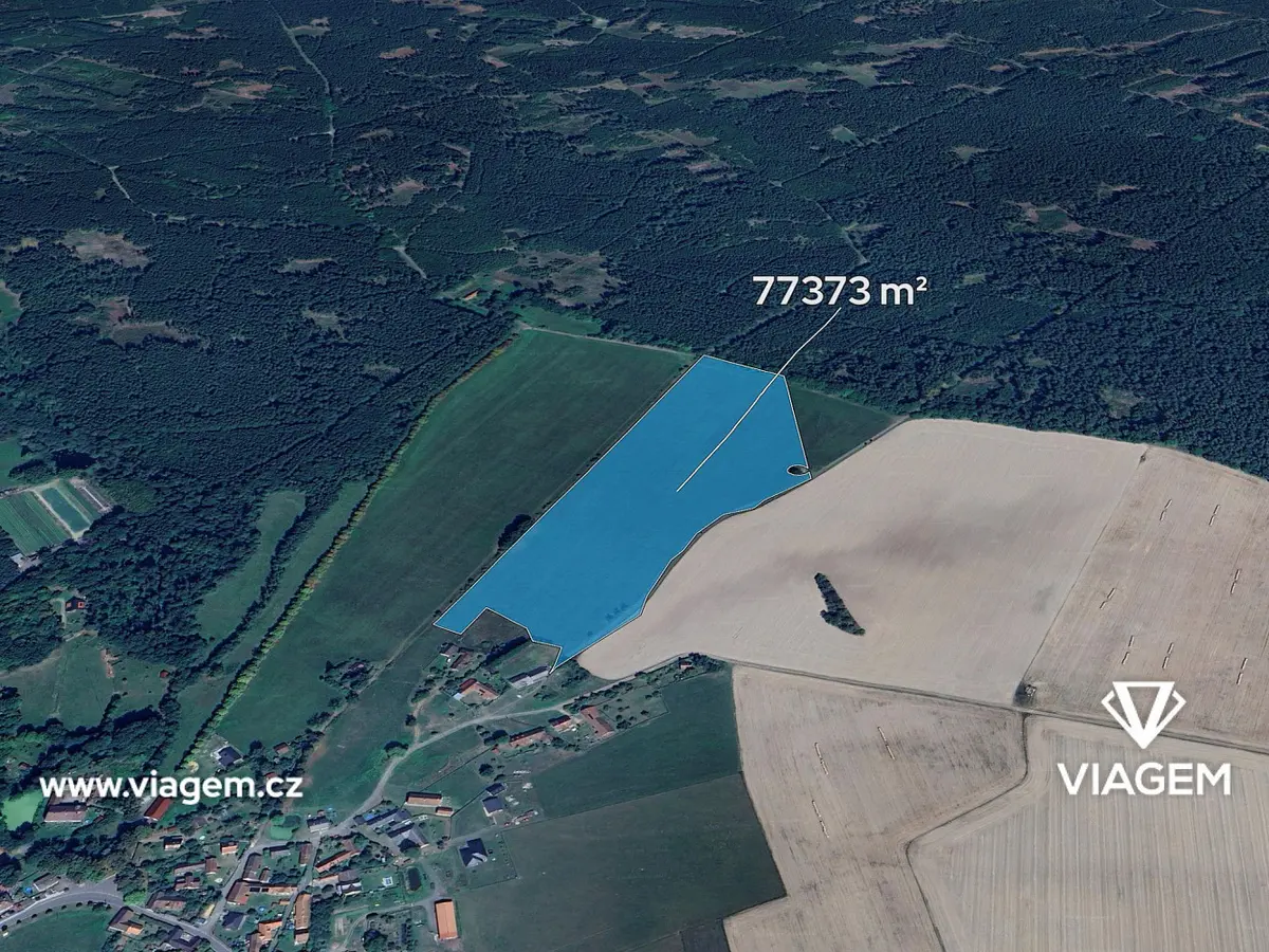 Prodej pozemku 2686 m², Hvožďany · okres Příbram