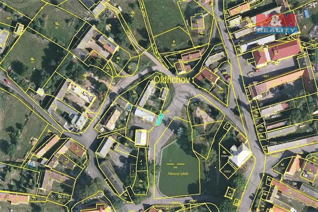 Prodej pozemku 9 m², Oldřichov · okres Tábor