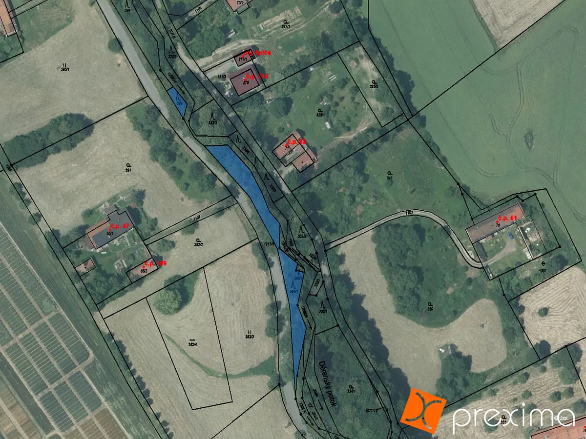 Prodej pozemku 126 m², Kujavy · okres Nový Jičín