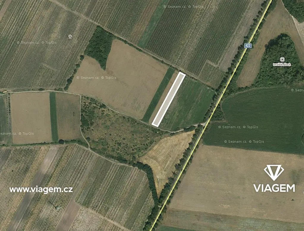 Prodej pozemku 1190 m², Valtice · okres Břeclav