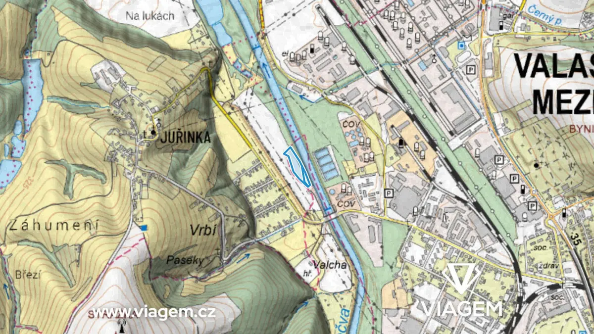 Prodej pozemku 1396 m², Poličná