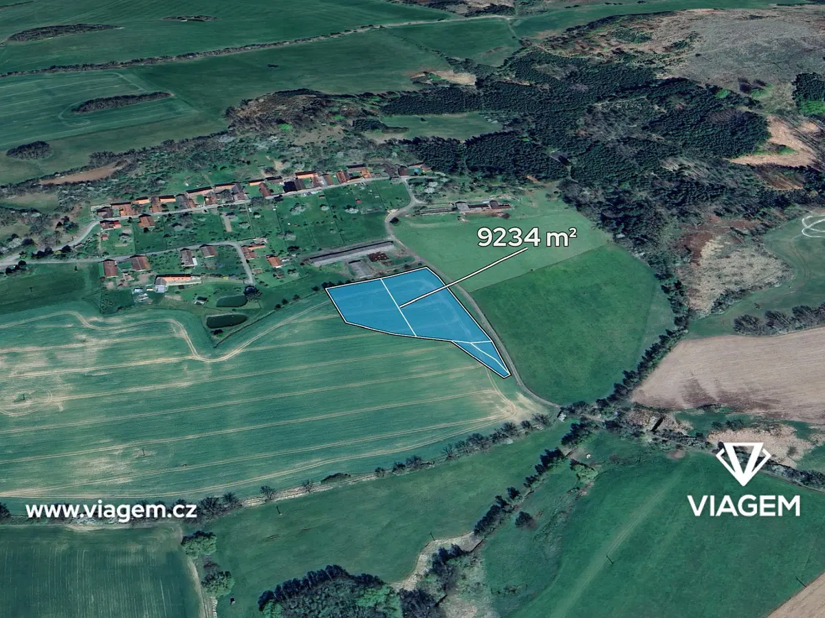 Prodej pozemku 1539 m², Jistebnice · okres Tábor