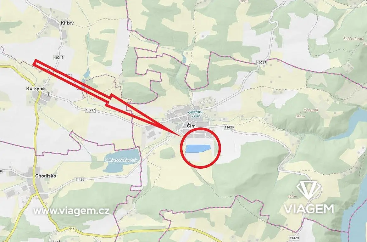 Prodej pozemku 26932 m², Čím · okres Příbram