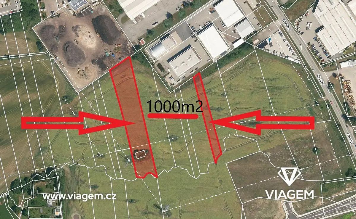 Prodej pozemku 1000 m², České Budějovice