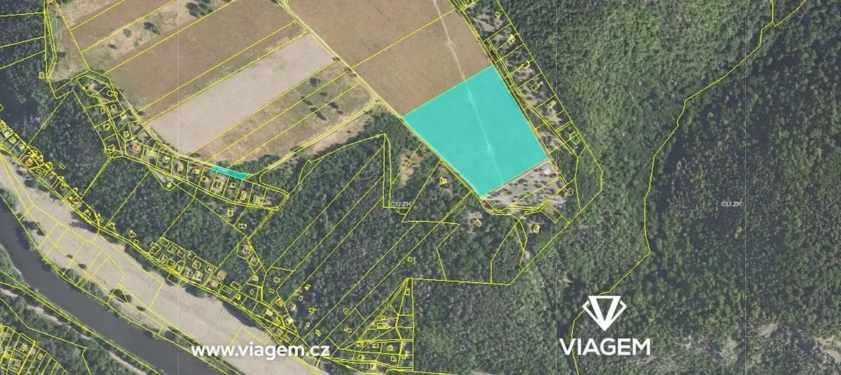 Prodej pozemku 7635 m², Sýkořice · okres Rakovník