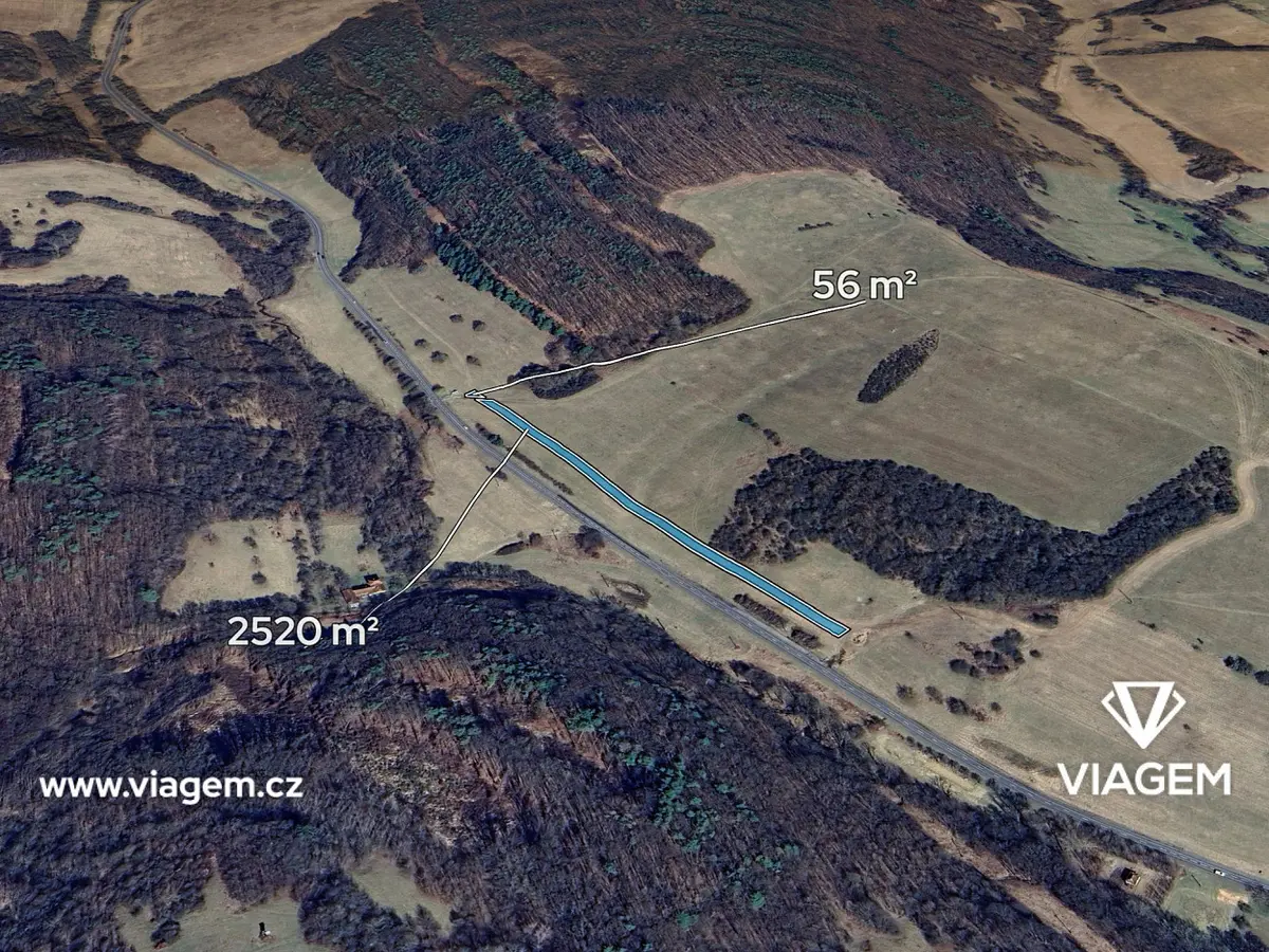 Prodej pozemku 2576 m², Hřivínův Újezd