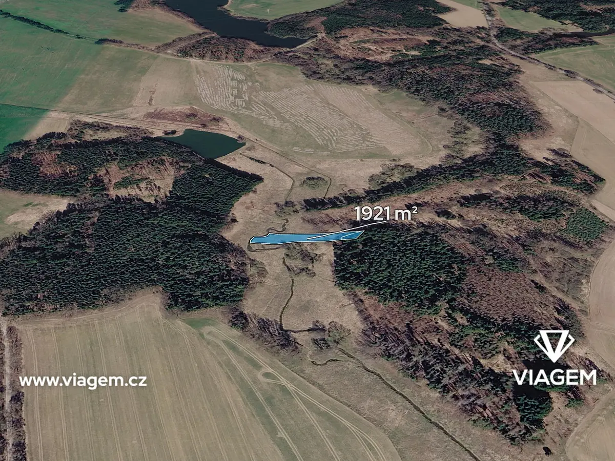 Prodej pozemku 1921 m², Horní Skrýchov · okres Jindřichův Hradec