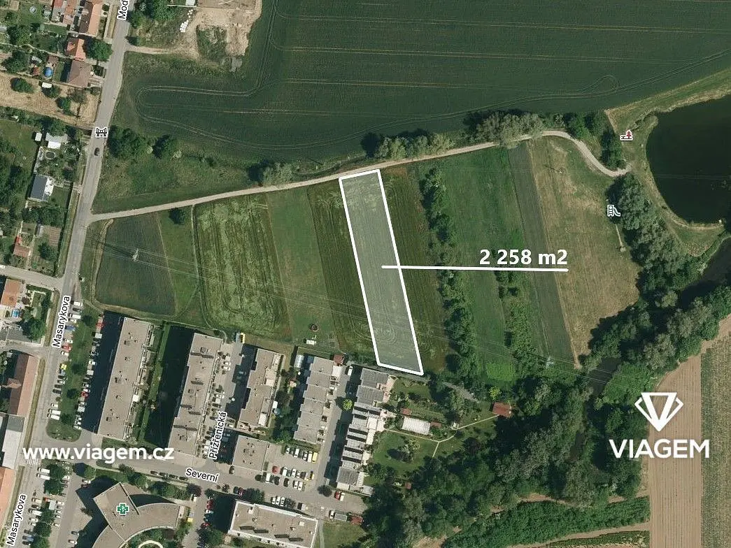Prodej pozemku 2258 m², Modřice