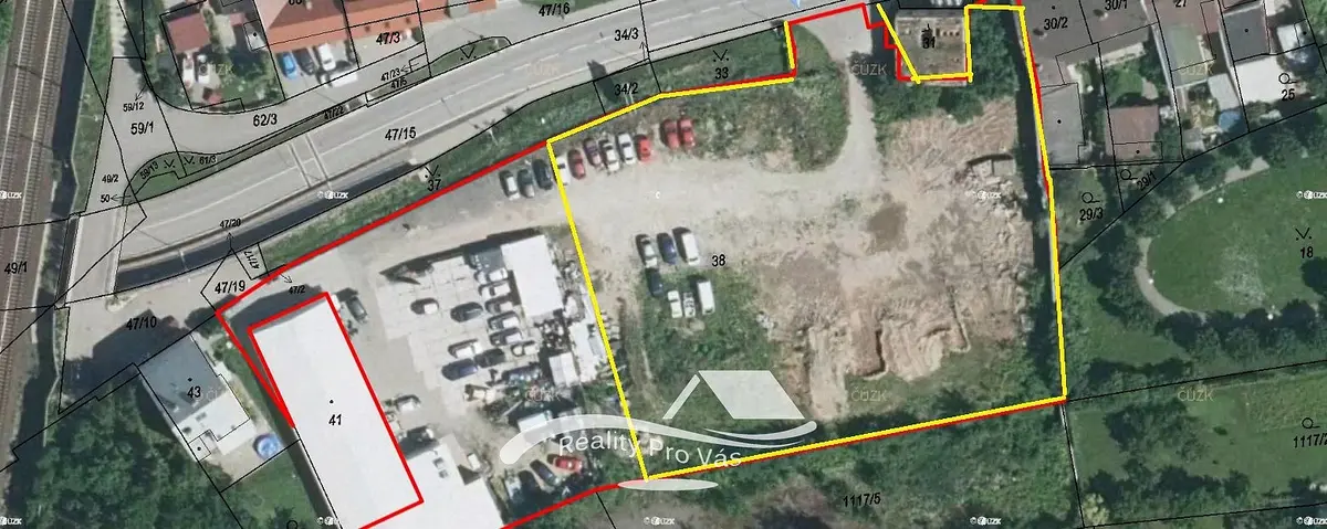Pronájem pozemku 500 m², Sokolova · Horní Heršpice · Brno