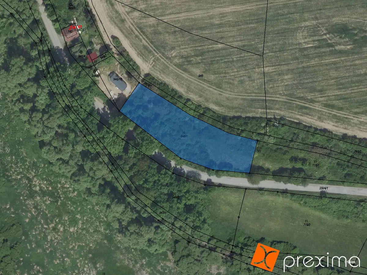 Prodej pozemku 942 m², Chrášťany · okres Benešov