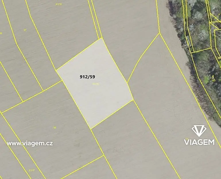 Prodej pozemku 1771 m², Ondřejov · okres Praha-východ