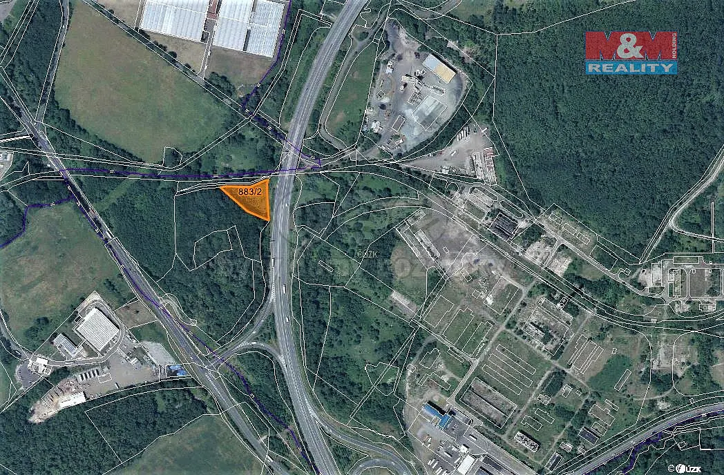 Prodej pozemku 3663 m², Všebořice · Ústí nad Labem
