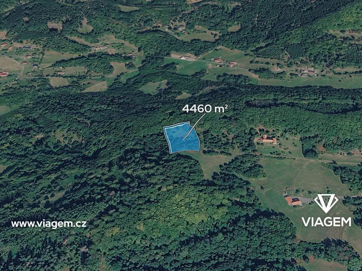 Prodej pozemku 278 m², Prostřední Bečva · okres Vsetín