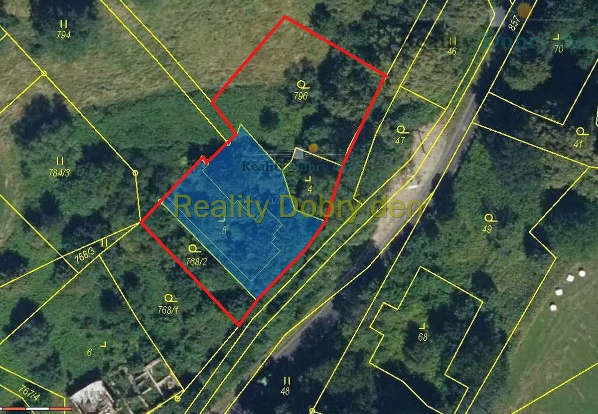 Prodej pozemku 1646 m², Vlčice · okres Jeseník
