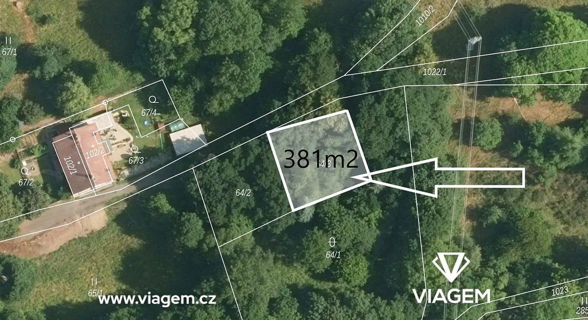 Prodej pozemku 381 m², Údolí, Nadlesí, Dvory · Loket