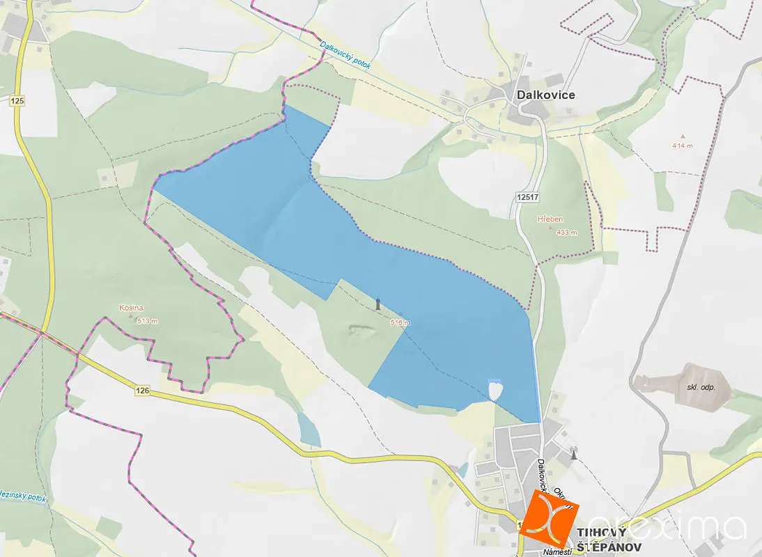Prodej pozemku 721 m², Trhový Štěpánov · okres Benešov