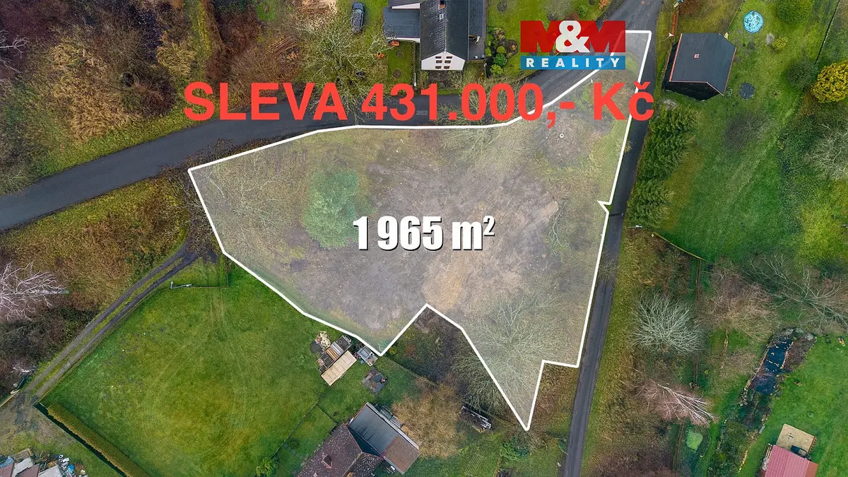 Prodej pozemku 965 m², Růžová · okres Děčín