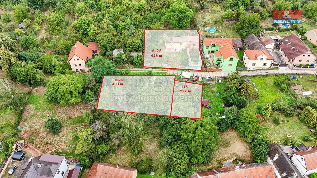 Prodej pozemku 227 m², Na Stráni · Krušovice