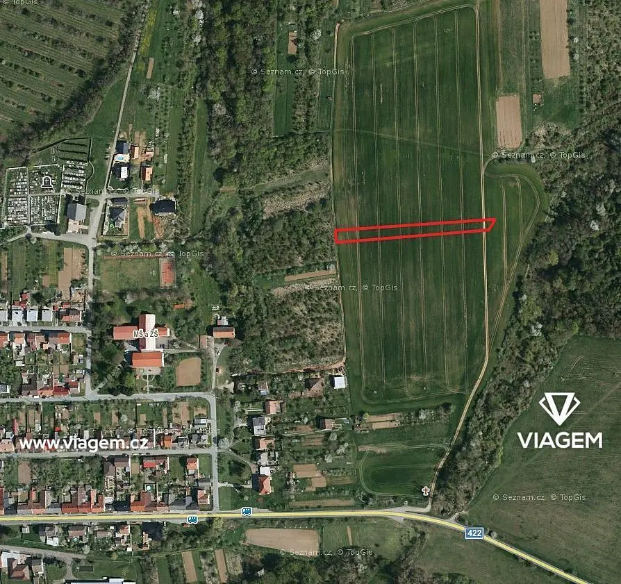Prodej pozemku 434 m², Osvětimany · okres Uherské Hradiště