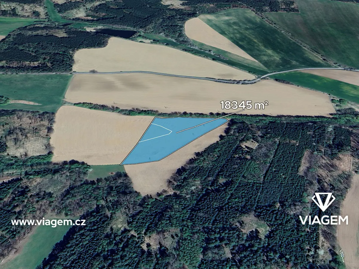 Prodej pozemku 3057 m², Chotoviny · okres Tábor