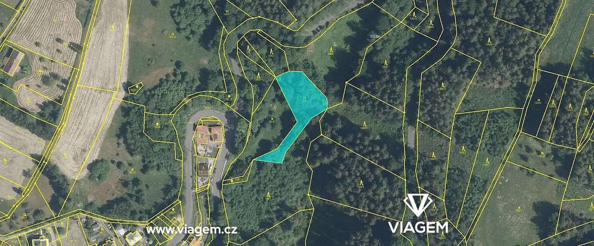 Prodej pozemku 1503 m², Hrubá Horka · Železný Brod
