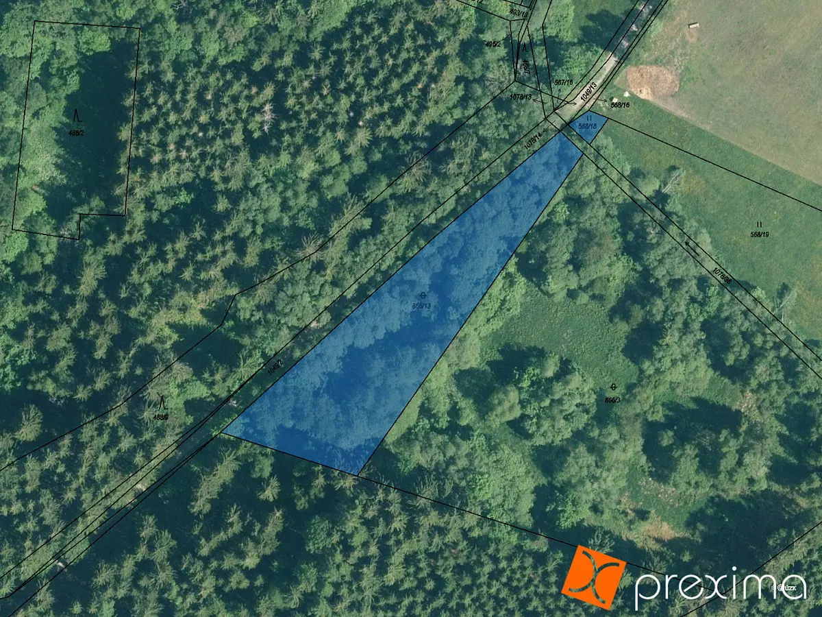 Prodej pozemku 1214 m², Zdíkov · okres Prachatice