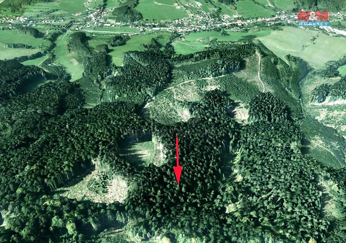 Prodej pozemku 820 m², Lhota u Vsetína · okres Vsetín