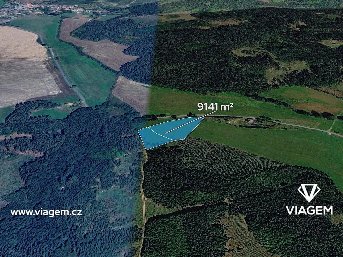 Prodej pozemku 9141 m², Přívětice · okres Rokycany