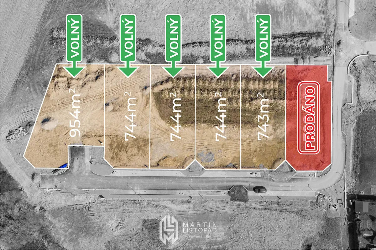 Prodej pozemku 744 m², Komárov