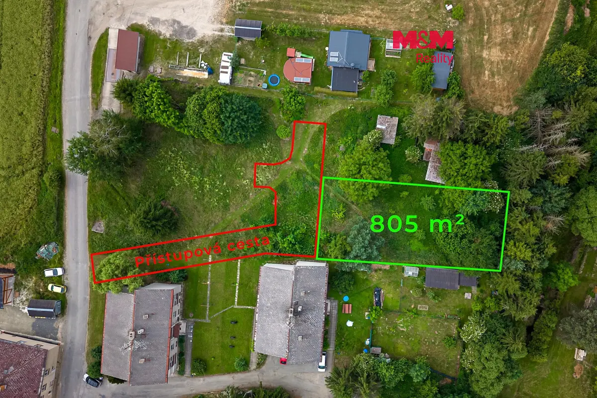Prodej pozemku 805 m², Hrabišín · okres Šumperk