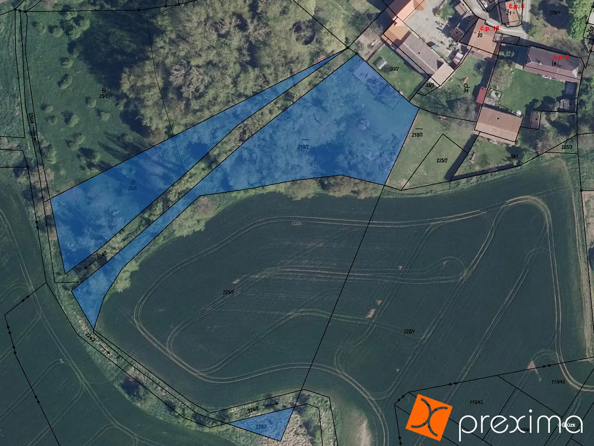 Prodej pozemku 563 m², Modlany · okres Teplice