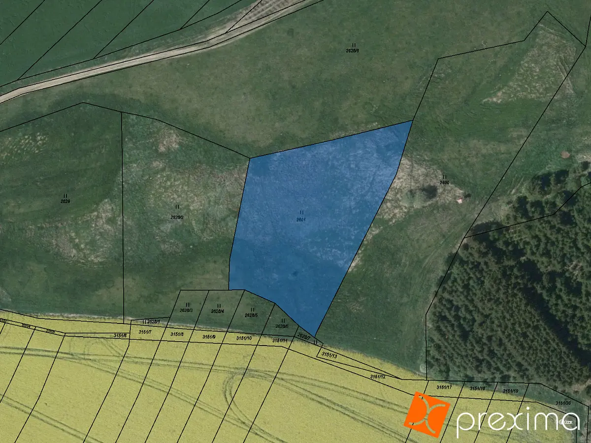 Prodej pozemku 192 m², Kněžice · okres Jihlava