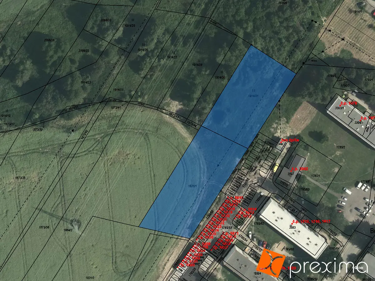 Prodej pozemku 377 m², Česká Třebová · okres Ústí nad Orlicí