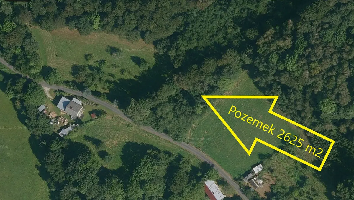 Prodej pozemku 2625 m², Vápenná · okres Jeseník