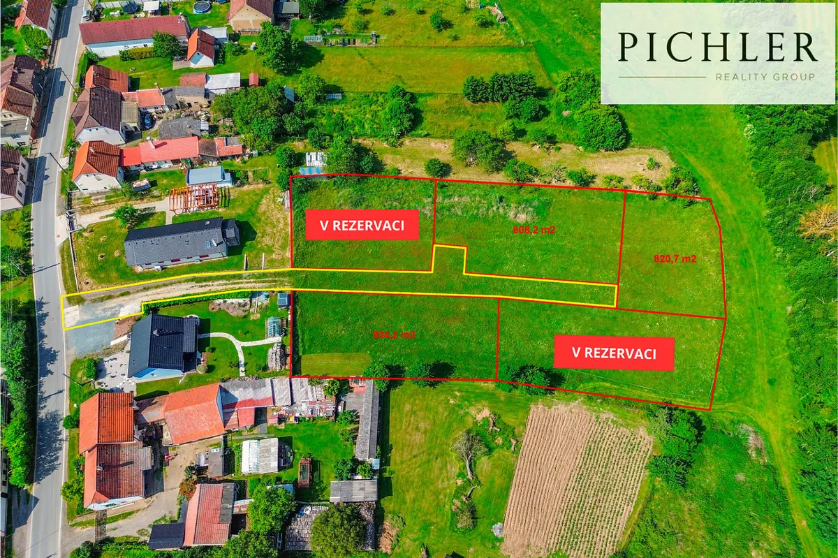 Prodej pozemku 918 m², Černotín u Dnešic · Dnešice