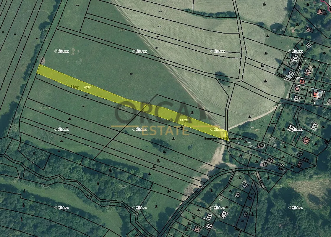 Prodej pozemku 3706 m², Slavkov pod Hostýnem · okres Kroměříž