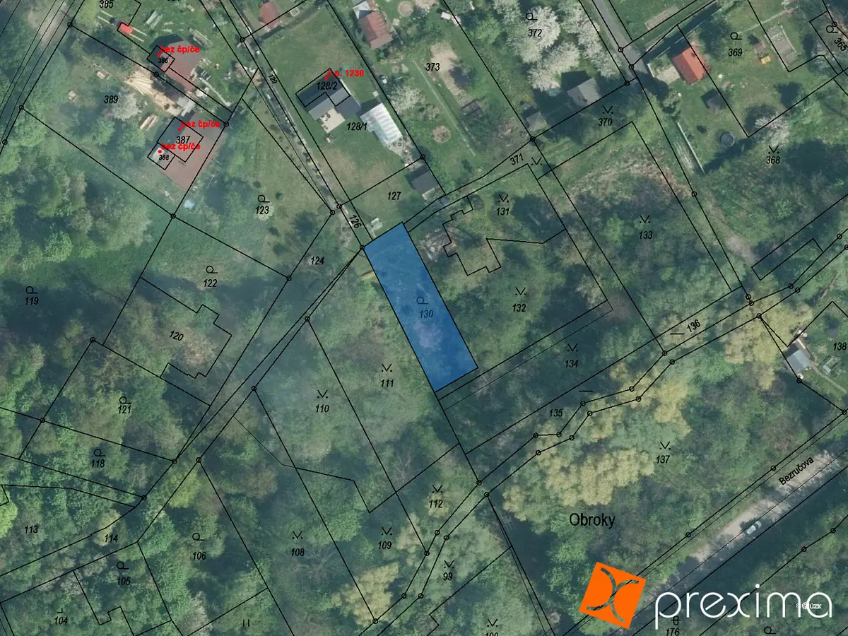 Prodej pozemku 1074 m², Orlová · okres Karviná
